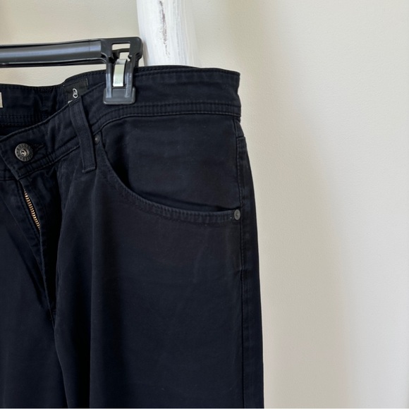 AG Adriano Goldschmied Men's The Graduate Straight Black Pants Size 34” - Picture 6 of 13
